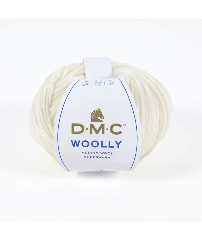 Pelote 100% laine Woolly - DMC 03 écru sperenza