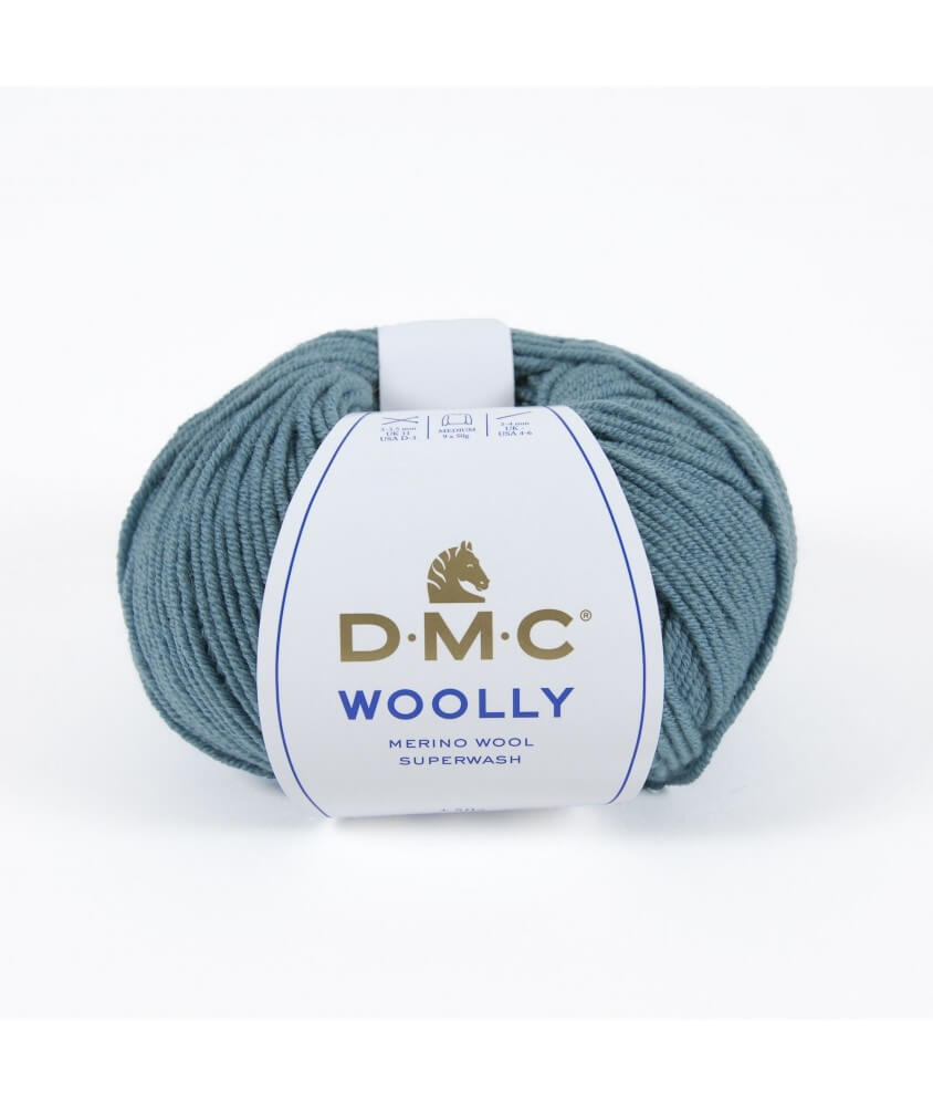 Pelote 100% laine Woolly - DMC bleu céladon 072 sperenza