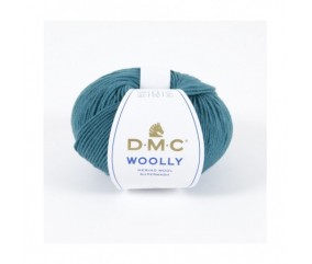 Pelote 100% laine Woolly - DMC bleu canard 077 sperenza