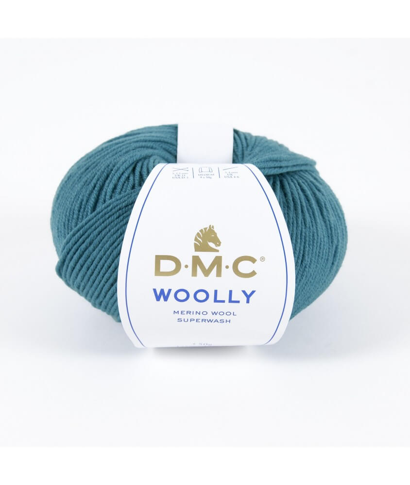 Pelote 100% laine Woolly - DMC bleu canard 077 sperenza
