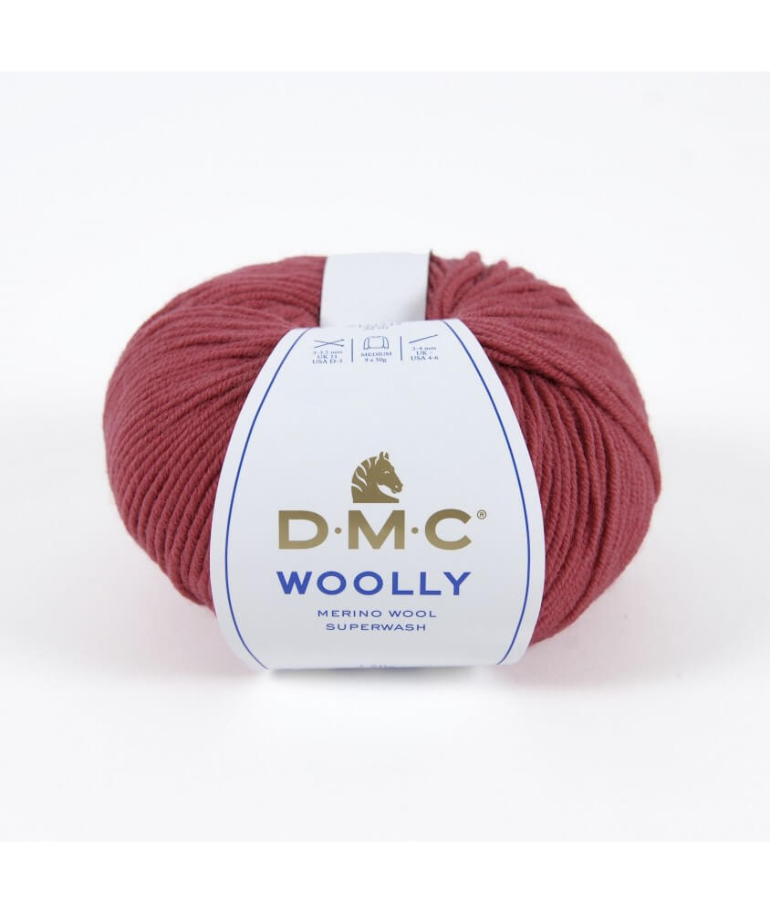 Pelote 100% laine Woolly - DMC rouge 55 sperenza Pelote 100% laine Woolly - DMC rouge 55 sperenza