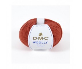 Pelote 100% laine Woolly - DMC rouge brique 51 sperenza