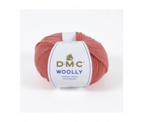 Pelote 100% laine Woolly - DMC rose corail 56 sperenza