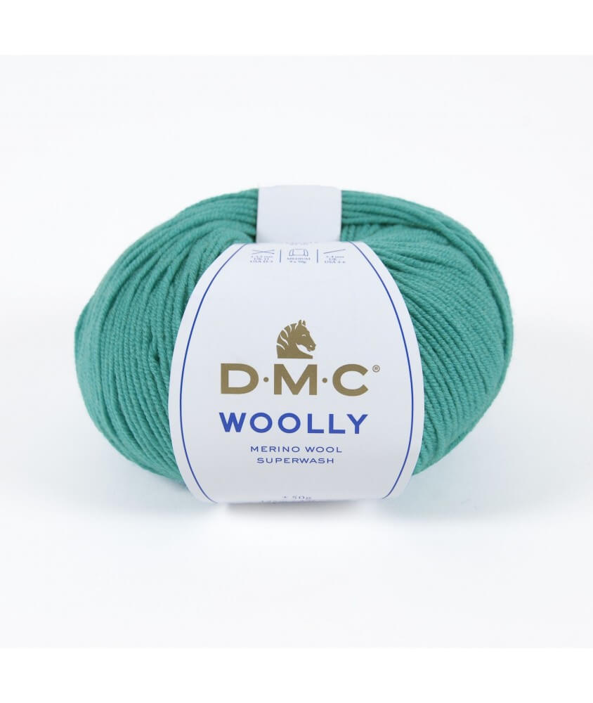 Pelote 100% laine Woolly - DMC vert émeraude 74 sperenza