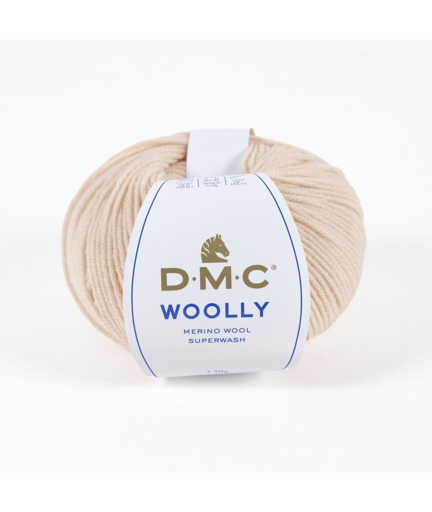 Pelote 100% laine Woolly - DMC rose fond de tient 44 sperenza
