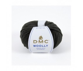 Pelote 100% laine Woolly - DMC gris charbon 123 sperenza