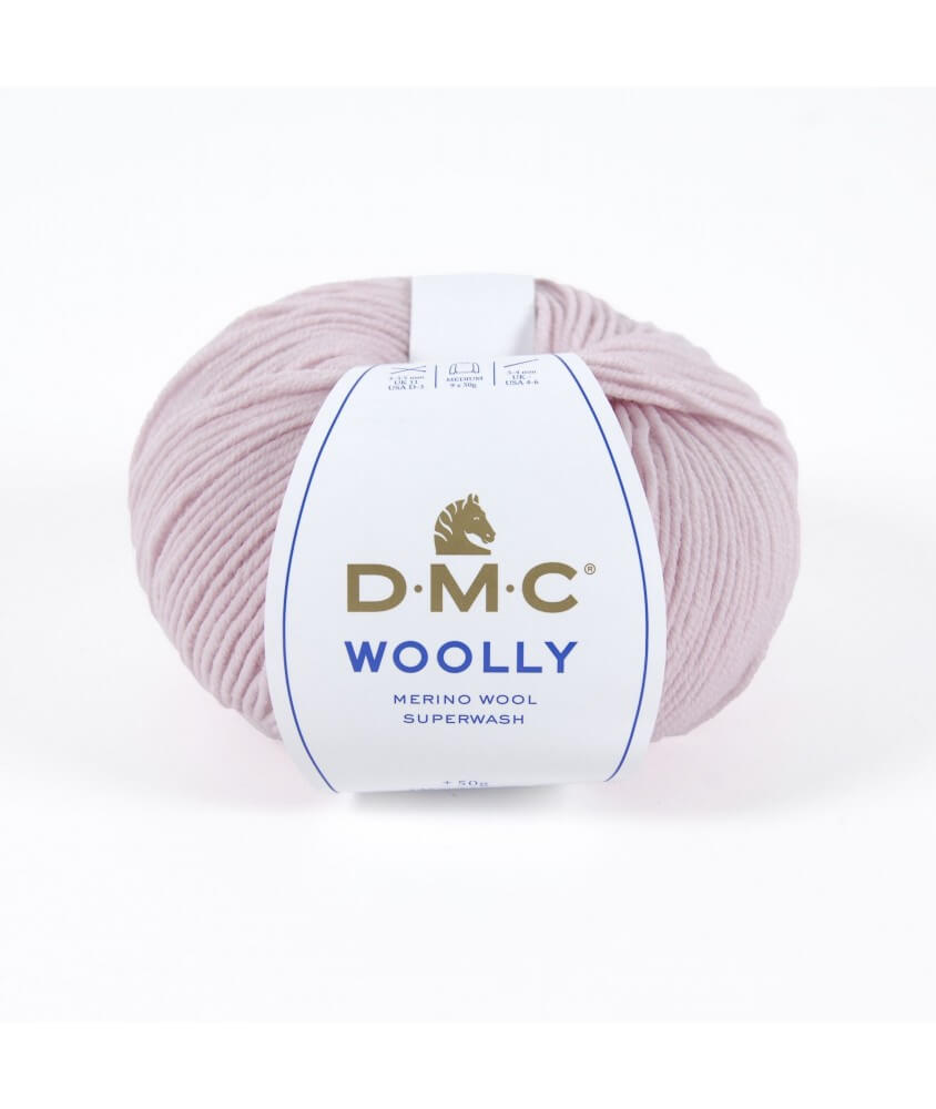 Pelote 100% laine Woolly - DMC rose layette 41 sperenza