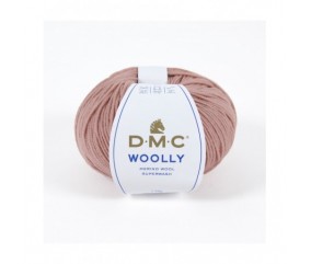 Pelote 100% laine Woolly - DMC rose vieux rose 45 sperenza