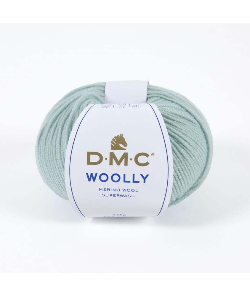 Pelote 100% laine Woolly - DMC vert menthe 73 sperenza