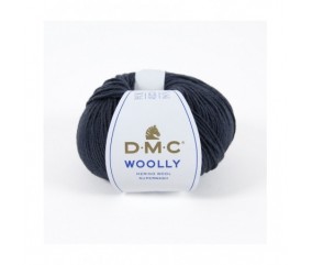 Pelote 100% laine Woolly - DMC bleu encre 76 sperenza