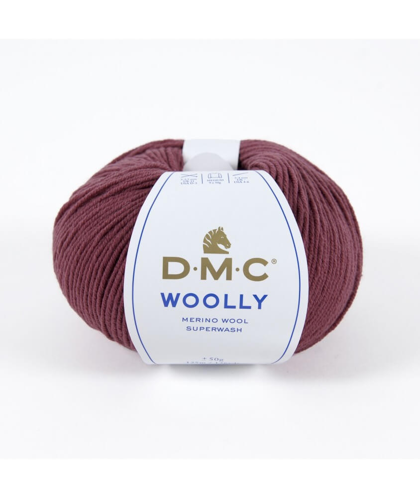 Pelote 100% laine Woolly - DMC violet bois de rose 57 sperenza