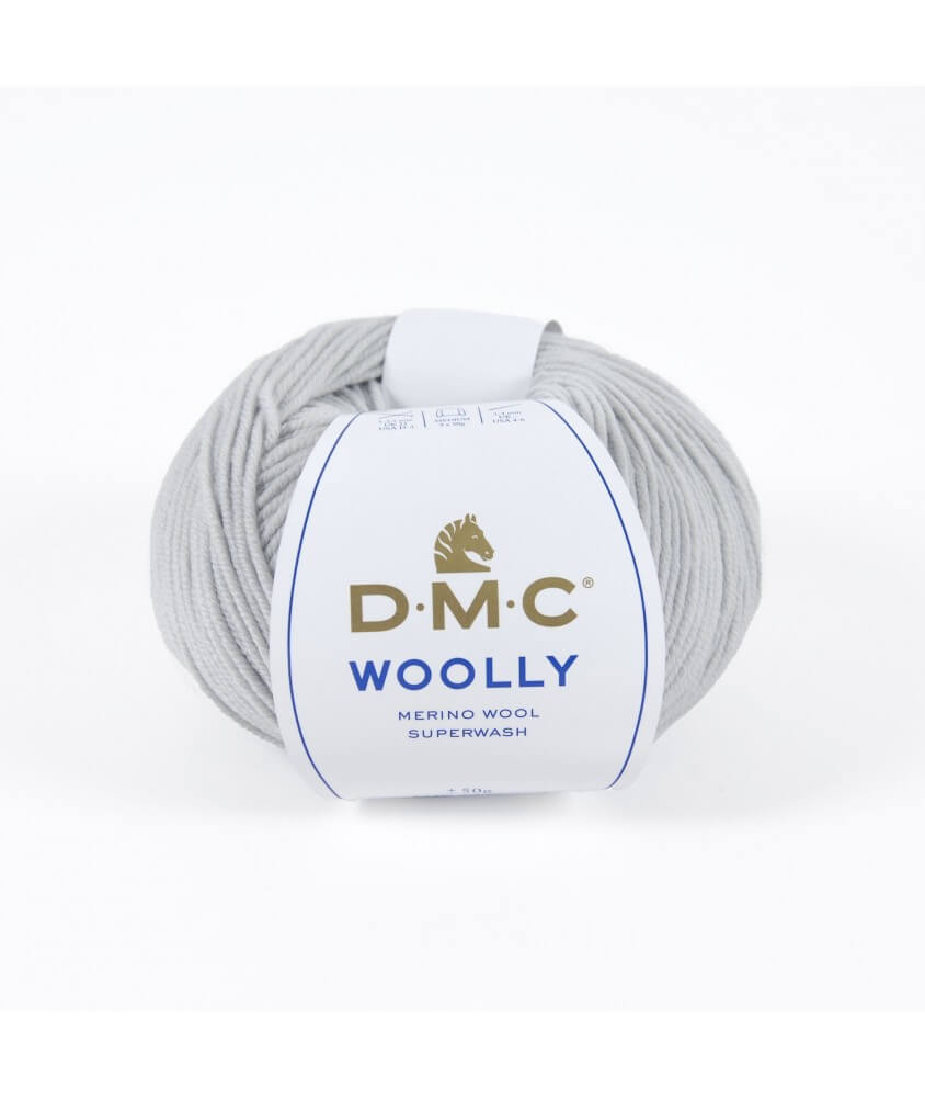 Pelote 100% laine Woolly - DMC gris perle 121 sperenza