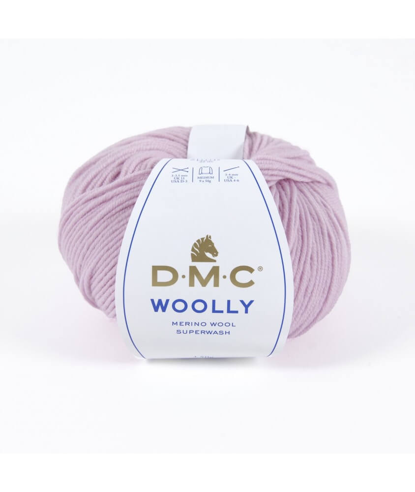 Pelote 100% laine Woolly - DMC rose soraya 42 sperenza