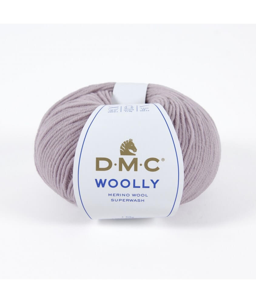Pelote 100% laine Woolly - DMC violet lilas pale 60 sperenza Pelote 100% laine Woolly - DMC violet lilas pale 60 sperenza