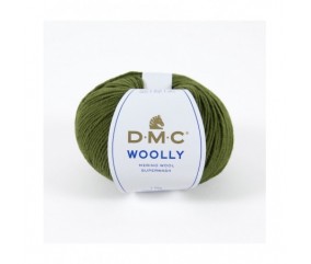 Pelote 100% laine Woolly - DMC vert sous bois 82 sperenza