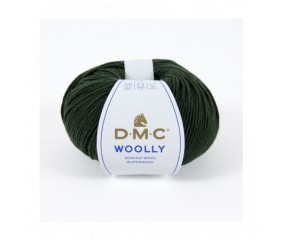 Pelote 100% laine Woolly - DMC vert sapin 86 sperenza