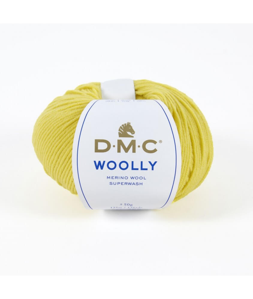 Pelote 100% laine Woolly - DMC jaune 93 poussin sperenza