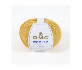 Pelote 100% laine Woolly - DMC jaune soleil 95 sperenza