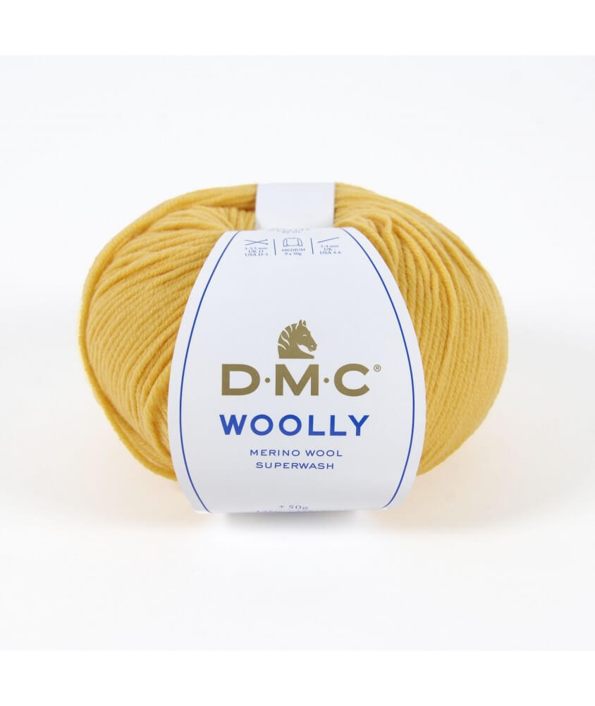 Pelote 100% laine Woolly - DMC jaune soleil 95 sperenza Pelote 100% laine Woolly - DMC jaune soleil 95 sperenza