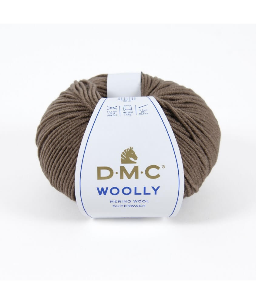 Pelote 100% laine Woolly - DMC marron moka 113 sperenza