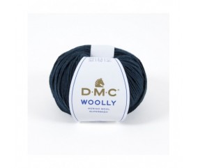 Pelote 100% laine Woolly - DMC bleu nuit 79 sperenza