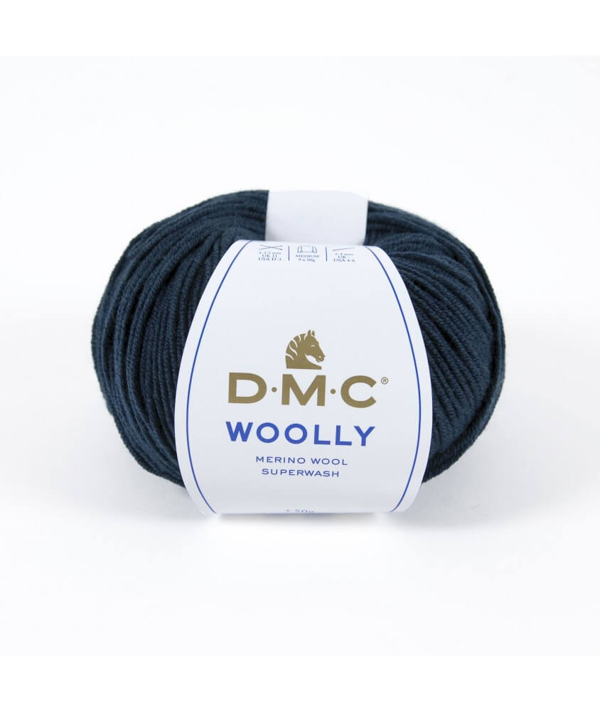 Pelote 100% laine Woolly - DMC bleu nuit 79 sperenza Pelote 100% laine Woolly - DMC bleu nuit 79 sperenza