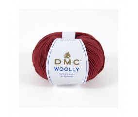 Pelote 100% laine Woolly - DMC rouge 52 sperenza
