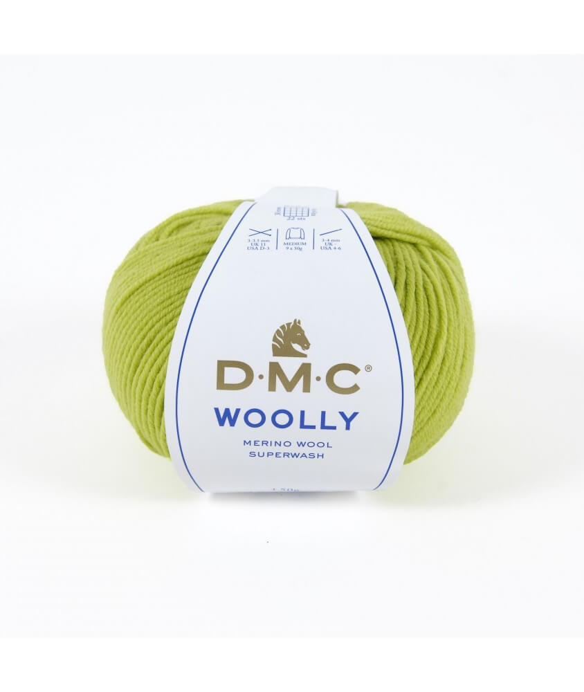 Pelote 100% laine Woolly - DMC vert 84 sperenza Pelote 100% laine Woolly - DMC vert 84 sperenza