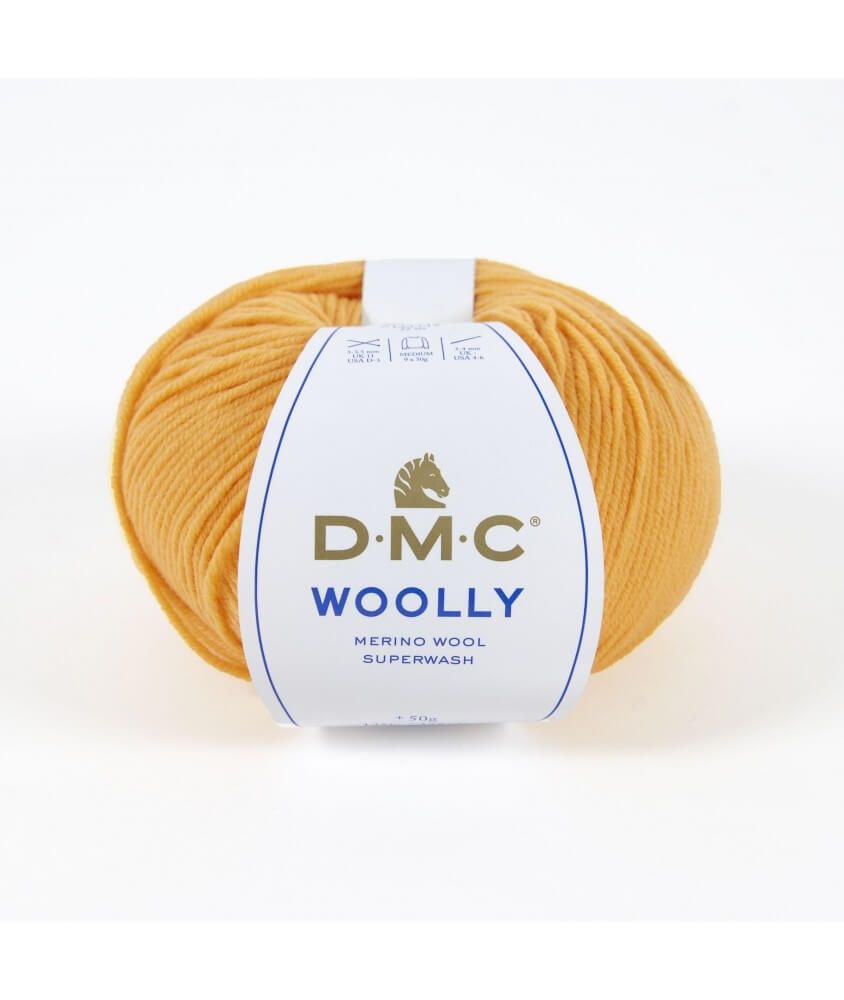 Pelote 100% laine Woolly - DMC jaune pollen 94 sperenza