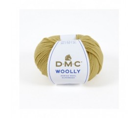 Pelote 100% laine Woolly - DMC jaune moutarde 91 sperenza