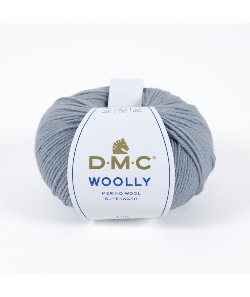 Pelote 100% laine Woolly - DMC gris souris 124 sperenza