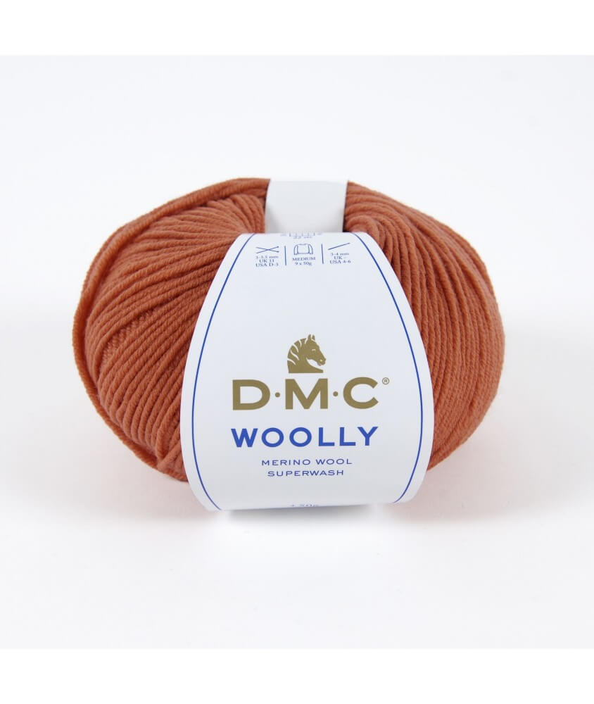 Pelote 100% laine Woolly - DMC orange brulée 131 sperenza