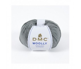 Pelote 100% laine Woolly - DMC gris cendre 122 sperenza