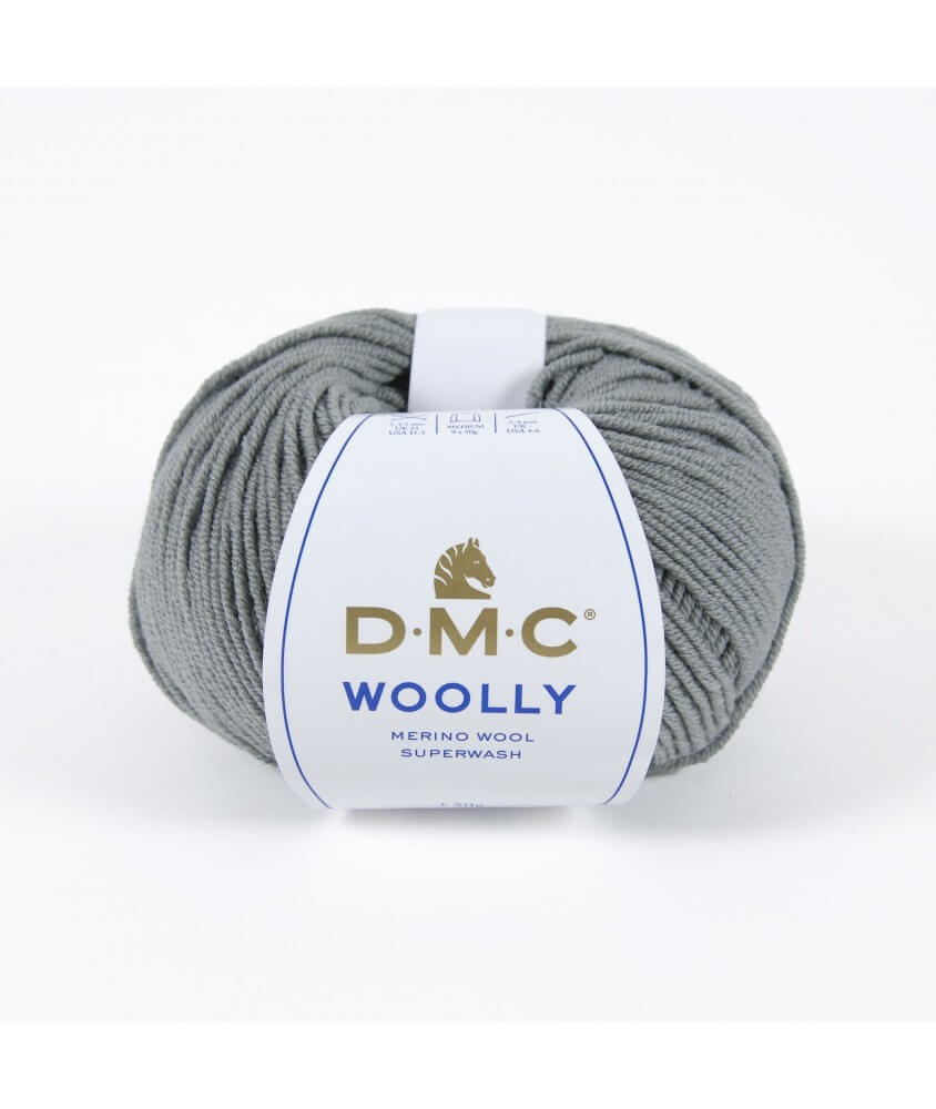 Pelote 100% laine Woolly - DMC gris cendre 122 sperenza
