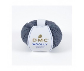 Pelote 100% laine Woolly - DMC bleu 777 sperenza