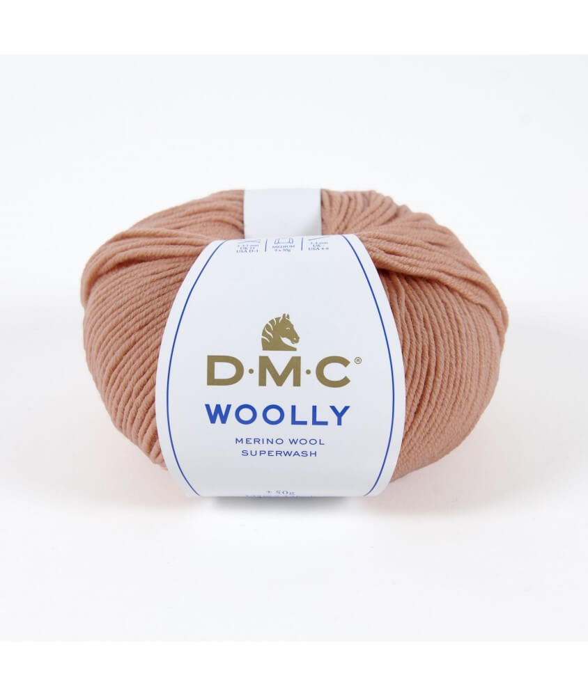 Pelote 100% laine Woolly - DMC orange melon 454 sperenza