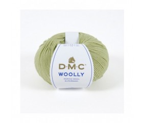 Pelote 100% laine Woolly - DMC vert anis 890 sperenza