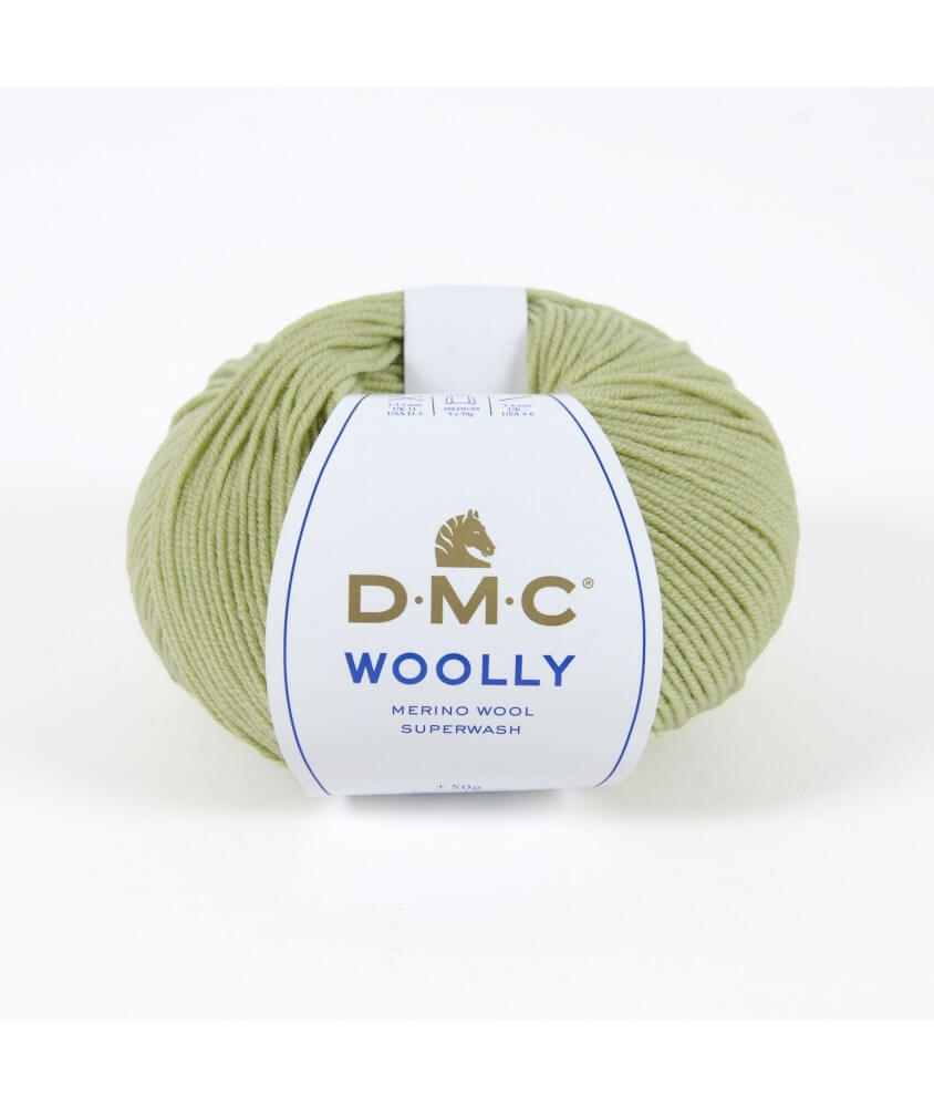 Pelote 100% laine Woolly - DMC vert anis 890 sperenza