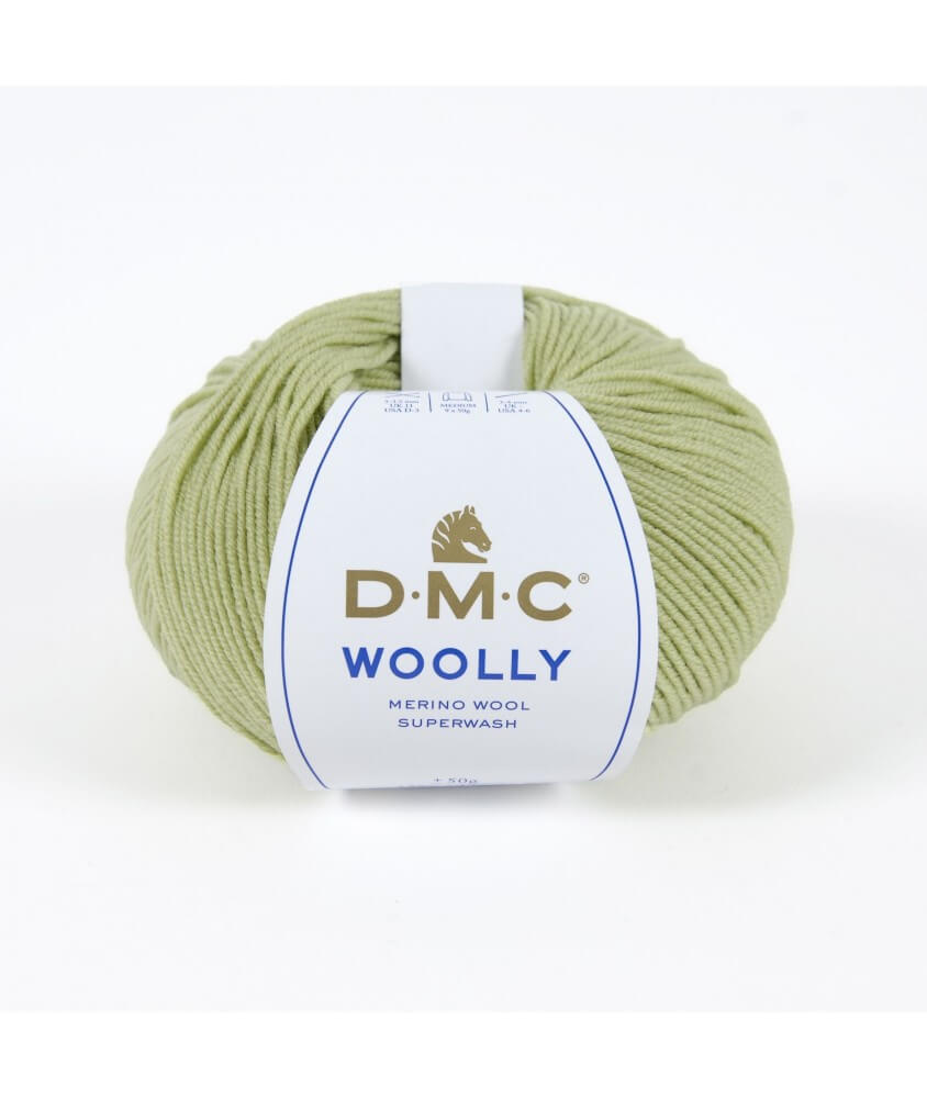 Pelote 100% laine Woolly - DMC vert anis 890 sperenza Pelote 100% laine Woolly - DMC vert anis 890 sperenza