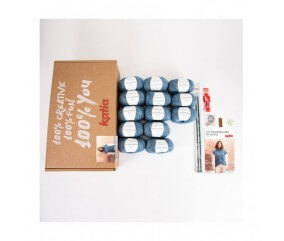 Kit Débutant Pull tricot sans manche et col roulé Moodboard - katia