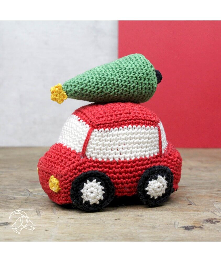 Kit crochet Voiture de Noël - Amigurumi Hardicraft