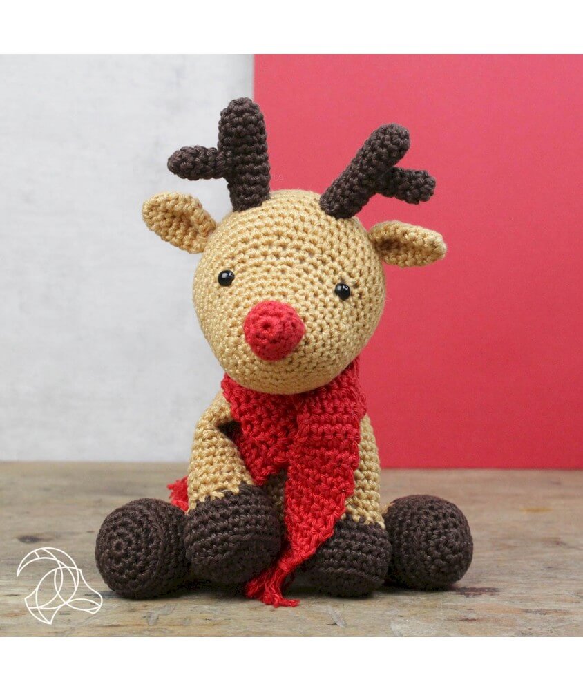 Kit crochet Rudolf le Renne de Noël - Amigurumi Hardicraft