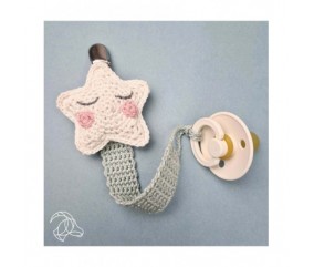 Kit Crochet Attache-Tétine Etoile - Amigurumi Hardicraft