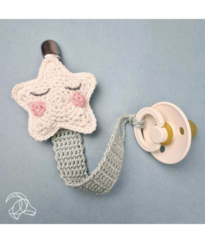 Kit Crochet Attache-Tétine Etoile - Amigurumi Hardicraft Kit Crochet Attache-Tétine Etoile - Amigurumi Hardicraft
