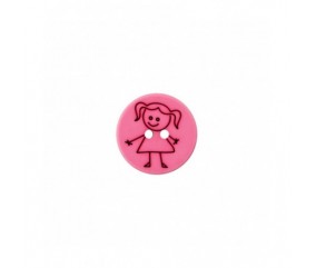 Boutons Fille polyester 15mm X 3 - Prym FUCHSIA SPERENZA
