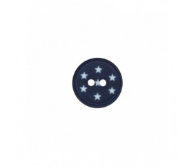 Boutons étoiles polyester 2 trous 12mm X3 - Prym MARINE SPERENZA