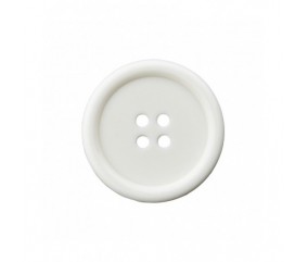 Boutons rebord 4 trous 15mm X 4 - Prym BLANC SPERENZA