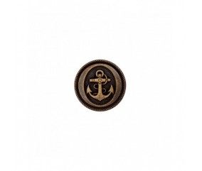 Bouton métal à queue ancre marine 14mm X3 - Prym LAITON VIEILLI SPERENZA