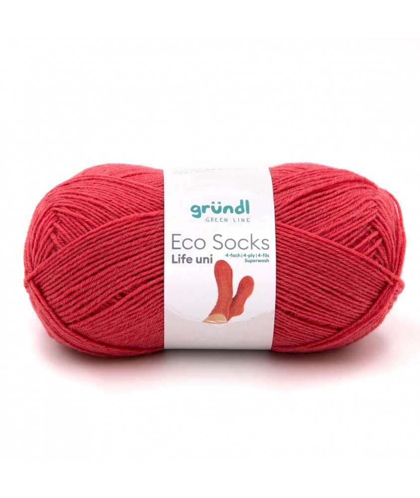 Laine à chaussettes à tricoter ECO SOCKS LIFE UNI - 100 GR - Grundl - certifiée Oeko-Tex ROSE 06 SPERENZA Laine à chaussettes à tricoter ECO SOCKS LIFE UNI - 100 GR - Grundl - certifiée Oeko-Tex ROSE 06 SPERENZA