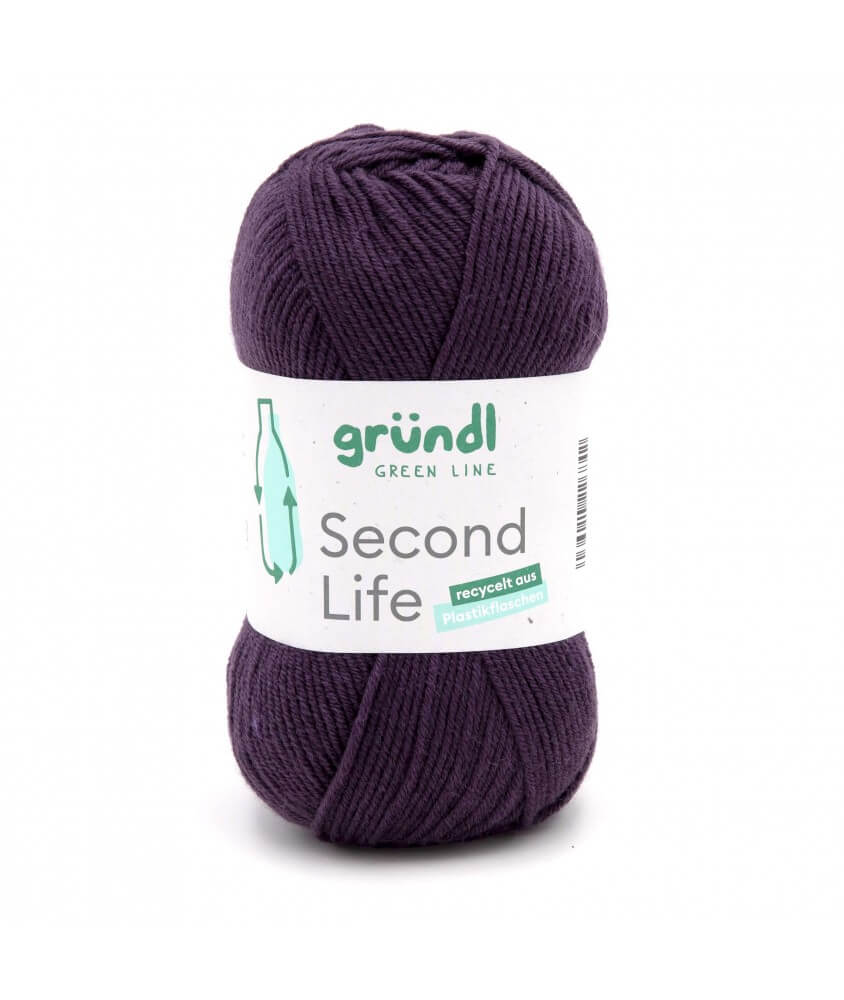 Fil à tricoter durable SECOND LIFE - Grundl - Certifié Oeko-Tex violet 03 sperenza Fil à tricoter durable SECOND LIFE - Grundl - Certifié Oeko-Tex violet 03 sperenza